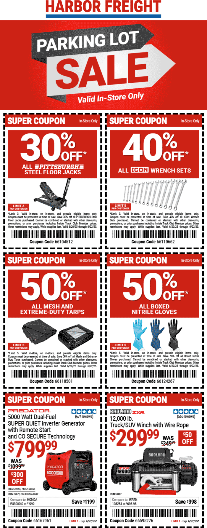 Harbor Freight stores Coupon  40% off wrench sets & more at Harbor Freight tools #harborfreight 