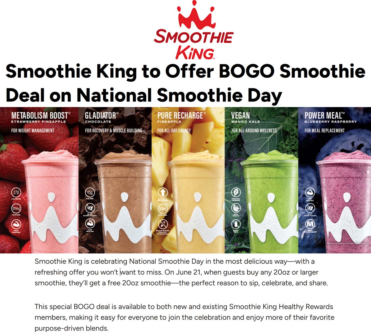 Smoothie King restaurants Coupon  Second smoothie drink free today at Smoothie King #smoothieking 
