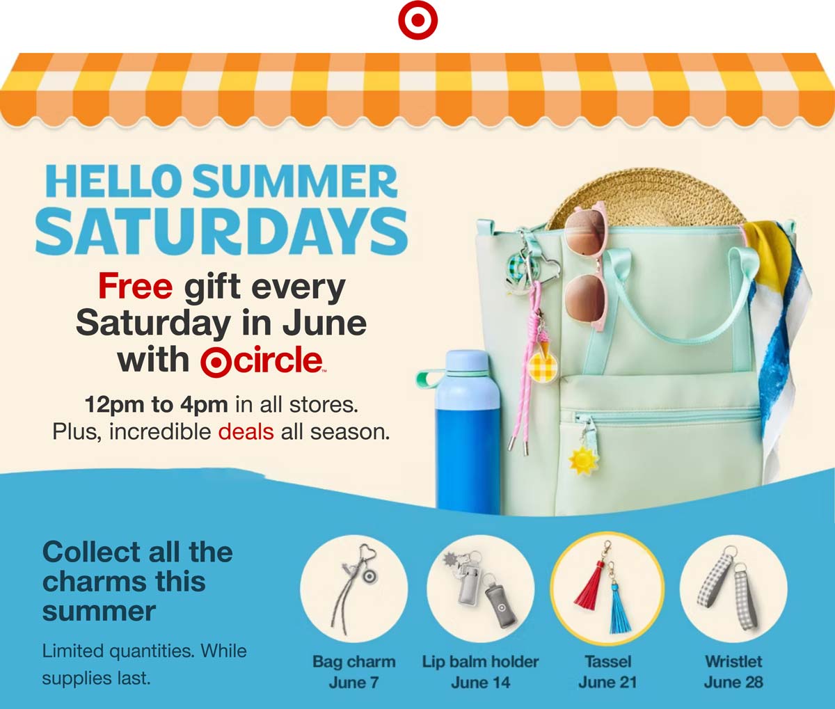 Target stores Coupon  Free tassel charms 12-4p today at Target #target 