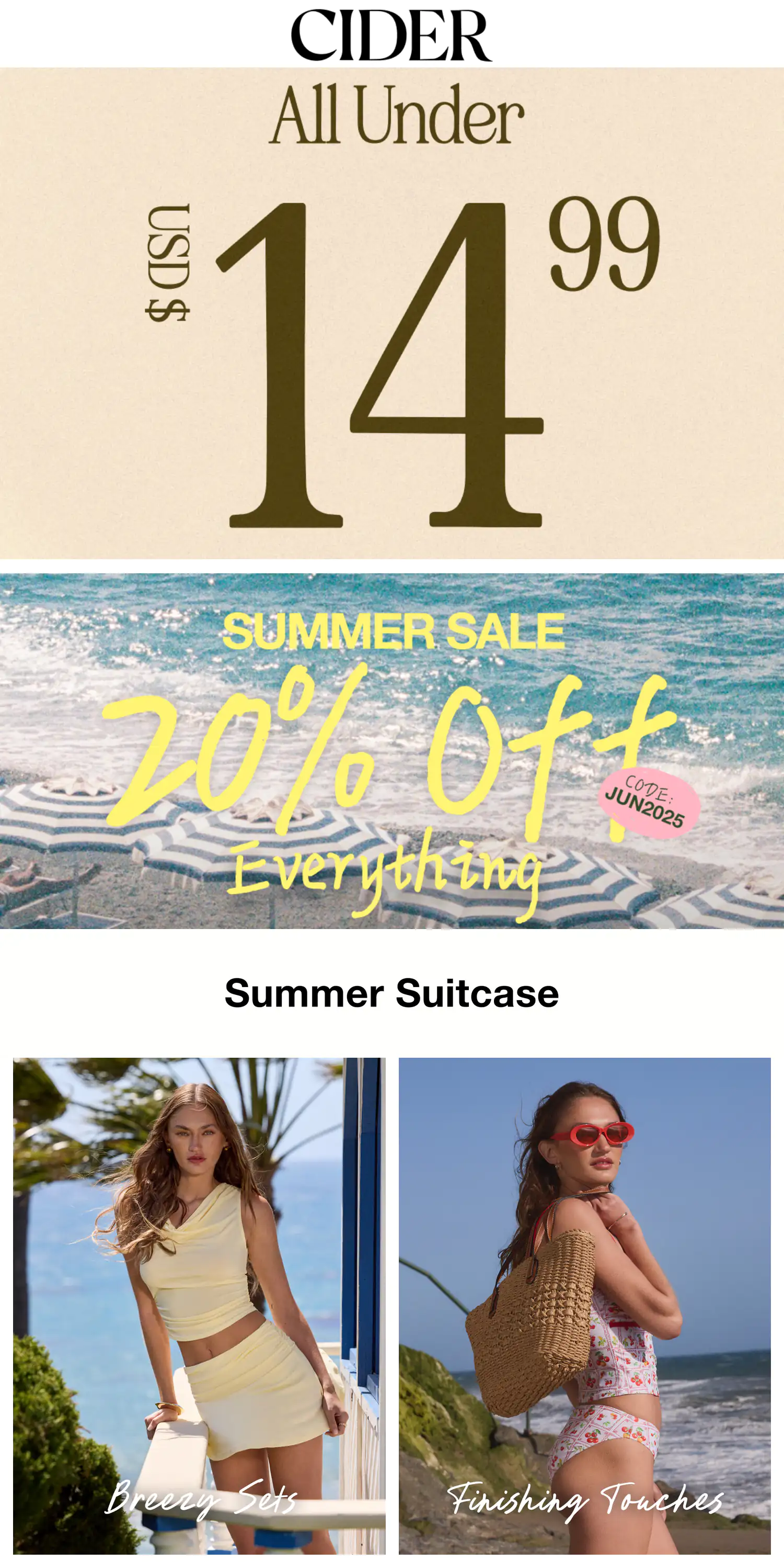 Cider stores Coupon  20% off everything + everything is under $15 at Cider #cider 