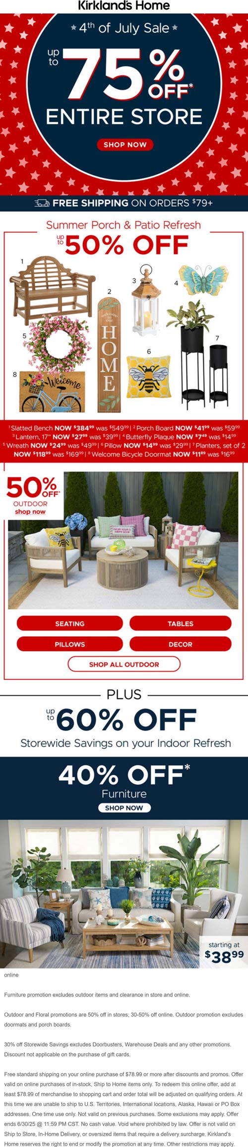Kirklands coupons & promo code for June 2025