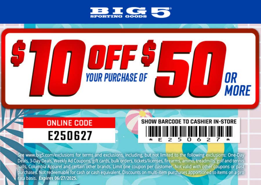Big 5 coupons & promo code for June 2025
