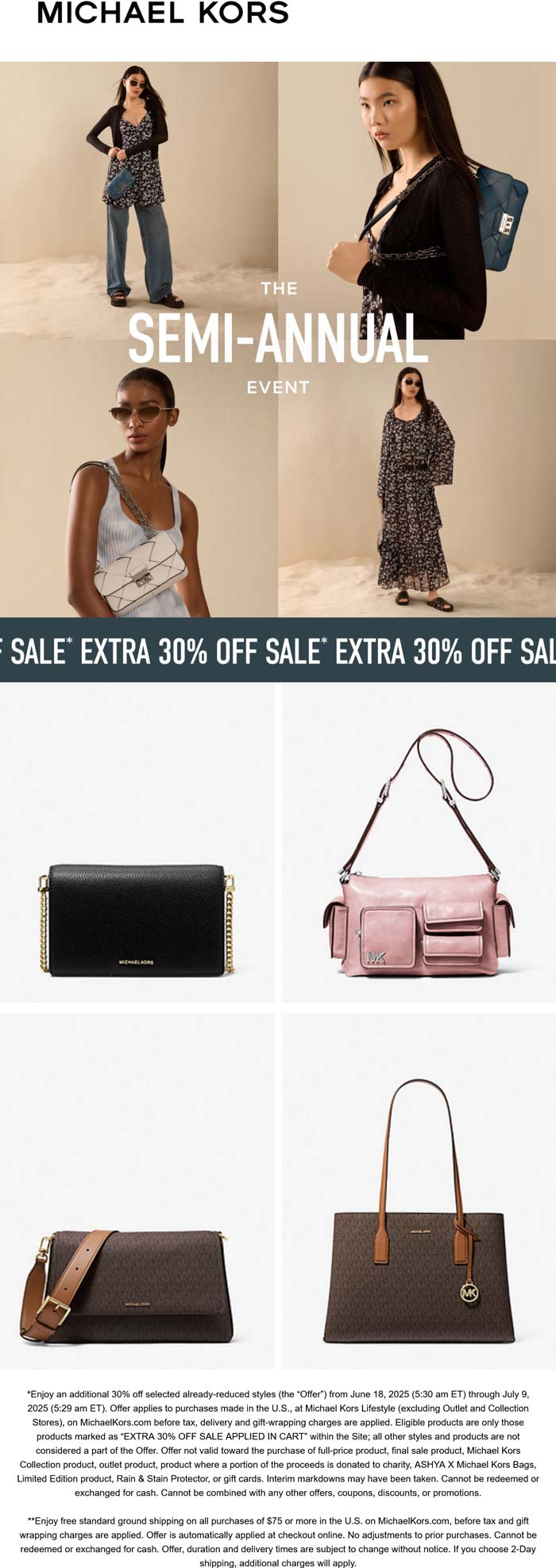 Michael Kors coupons & promo code for July 2025