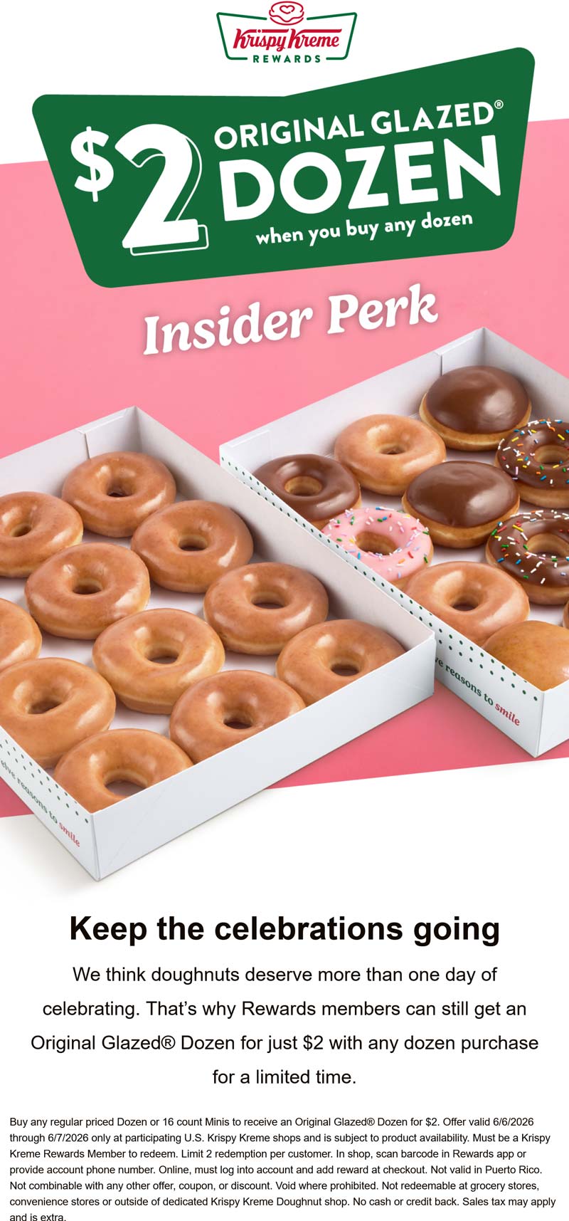 Krispy Kreme Second dozen doughnuts = $2 at Krispy Kreme #krispykreme Krispy Kreme restaurants Coupon Second dozen doughnuts = $2 at Krispy Kreme #krispykreme