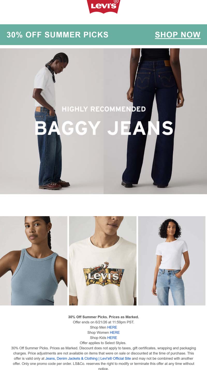 Levis stores Coupon  30% off at Levis #levis 