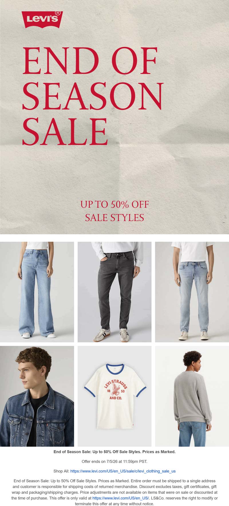 Levis Extra 20-50% off sale items at Levis #levis Levis stores Coupon Extra 20-50% off sale items at Levis #levis