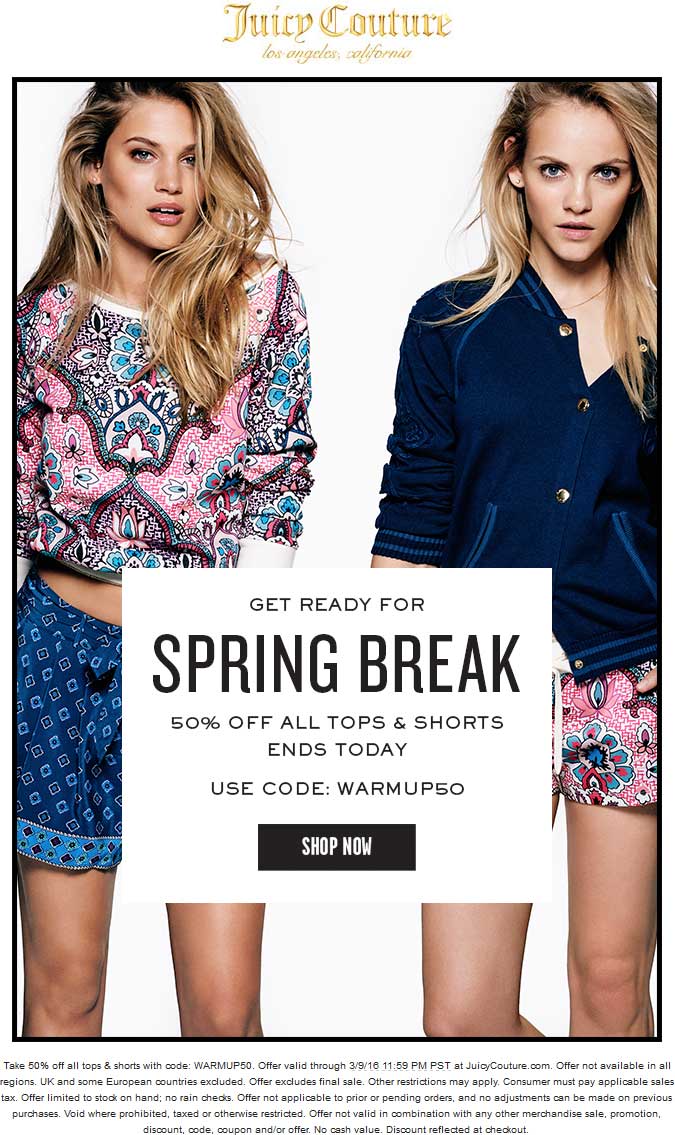 Juicy Couture coupons & promo code for [May 2024]