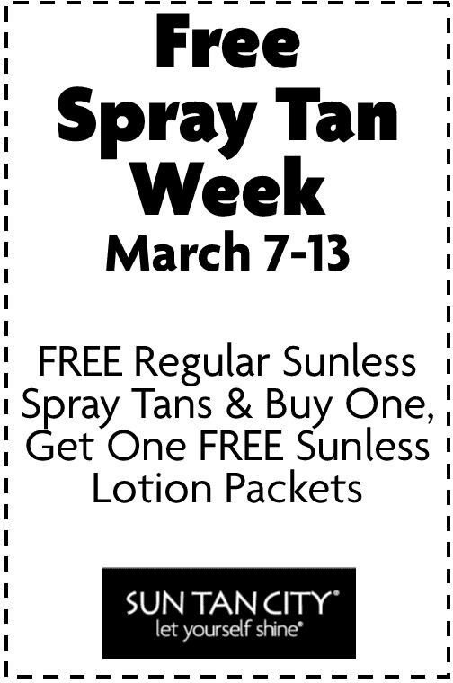 Sun Tan City Coupon April 2024 Free spray tan this week at Sun Tan City locations nationwide