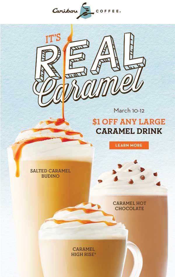 Caribou Coffee coupons & promo code for [April 2024]