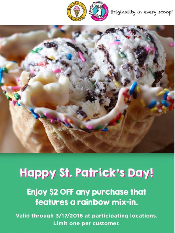 Marble Slab Creamery Coupon April 2024 $2 off at Marble Slab Creamery