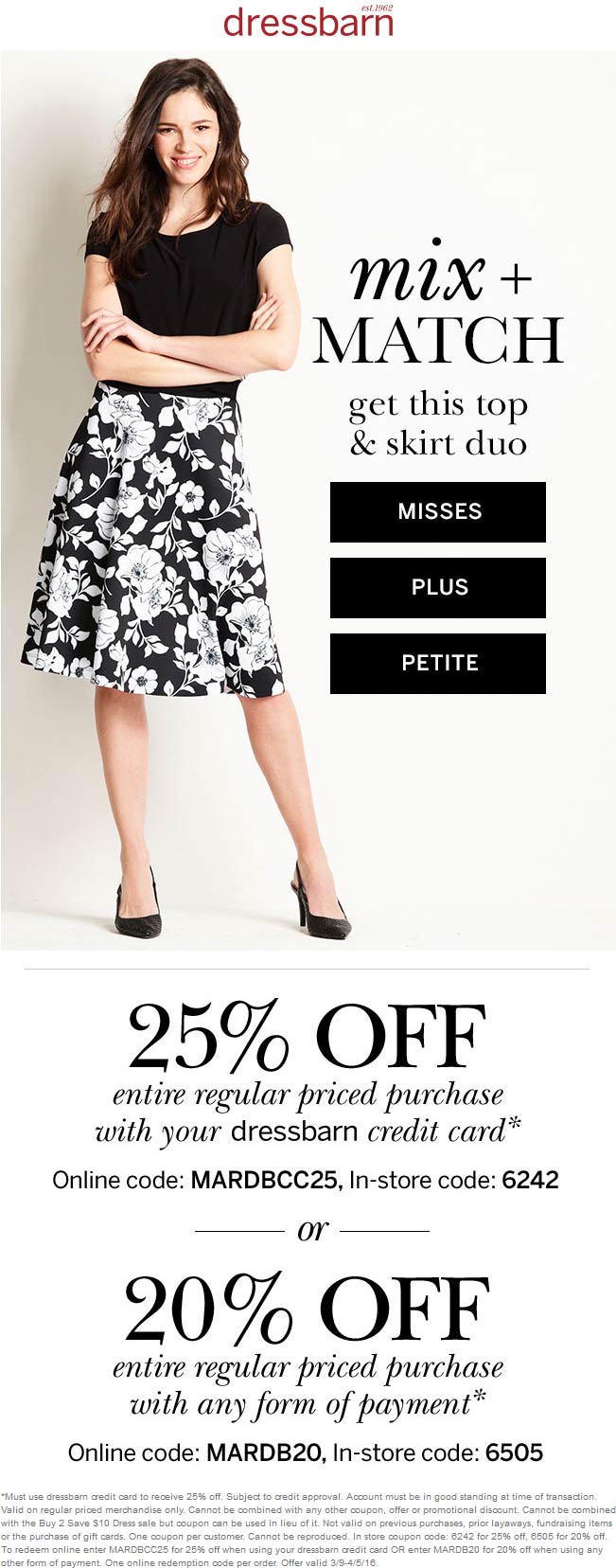 Dressbarn coupons & promo code for [May 2024]