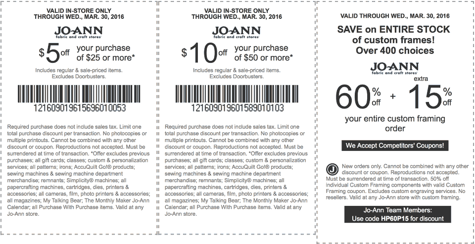 Jo-Ann Fabric Coupon May 2024 $5 off $25 & more at Jo-Ann Fabric
