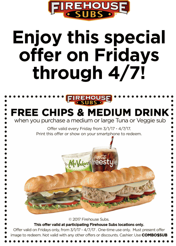 Firehouse Subs May 2020 Coupons And Promo Codes 