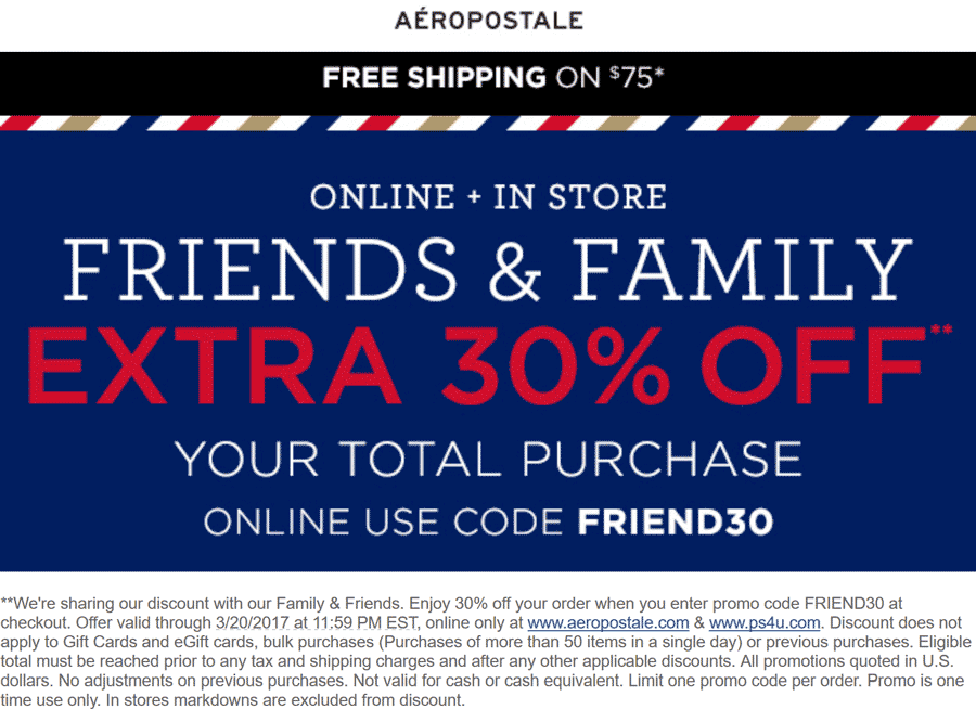 2. Aeropostale Coupons: 10% Off Coupon Code, Promo Codes 2021 - wide 7