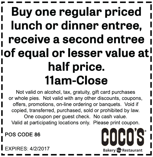 cocos restaurant coupons 2019