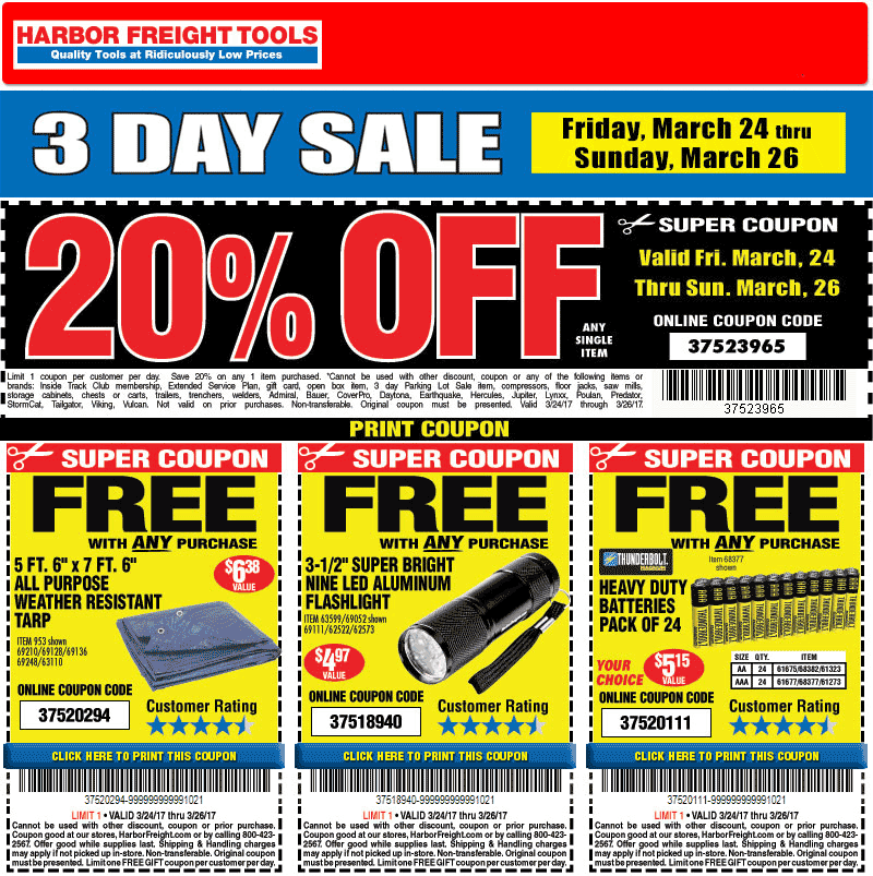 Harbor Freight Tools coupons & promo code for [May 2024]