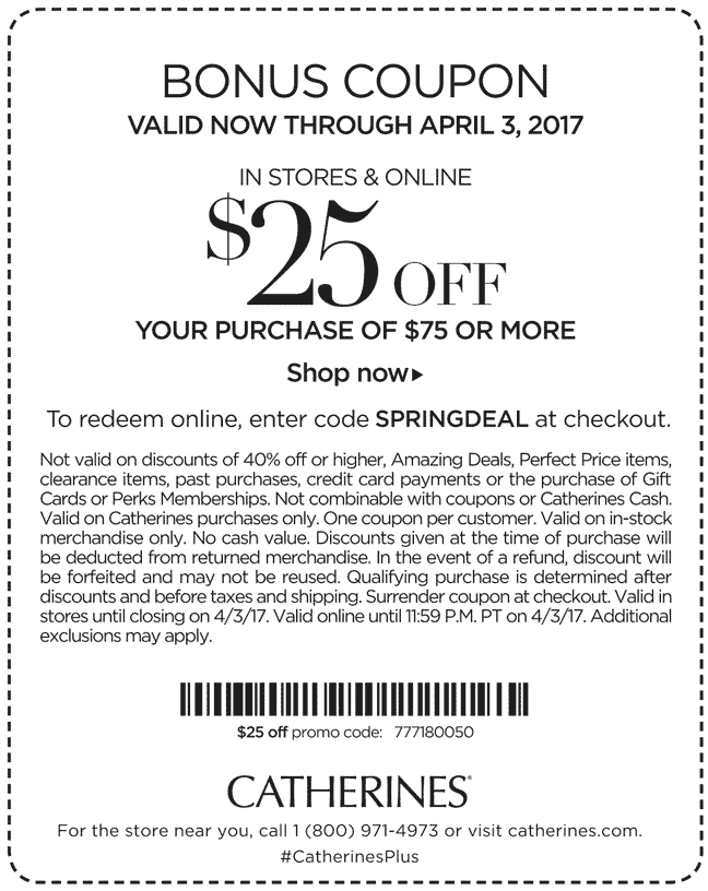 Catherines coupons & promo code for [May 2024]