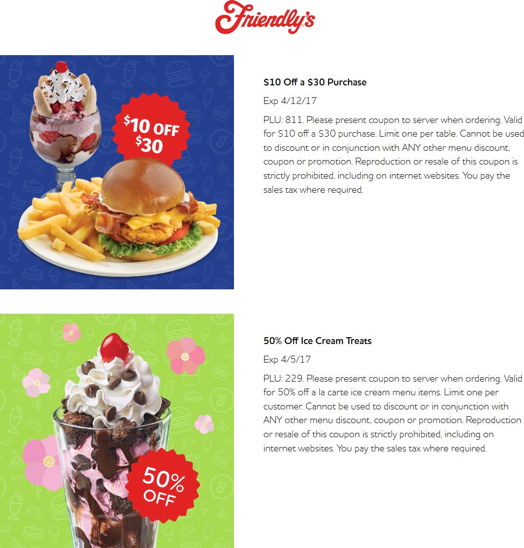 Friendlys coupons & promo code for [May 2024]