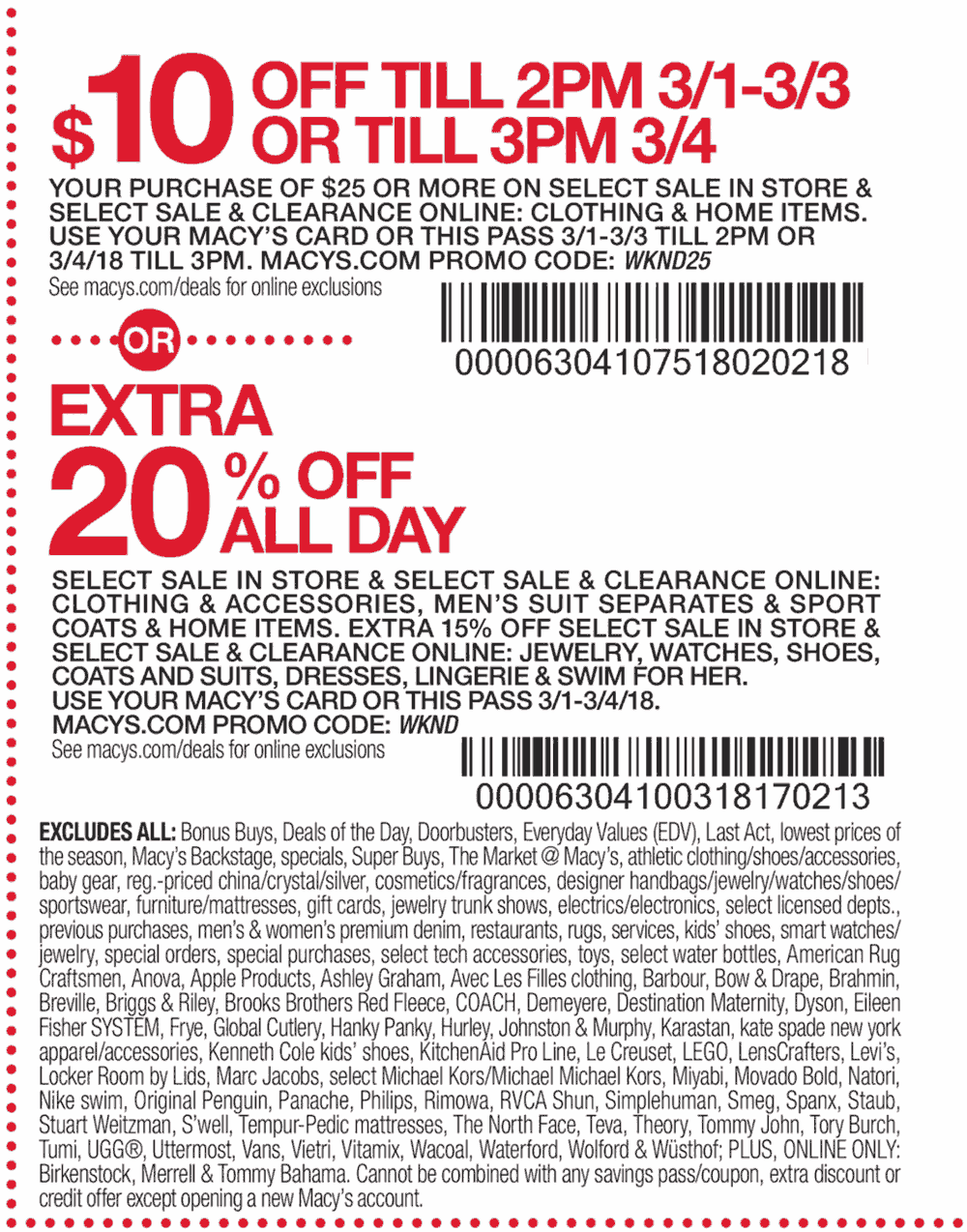 Macy's Coupons Online Promo Codes