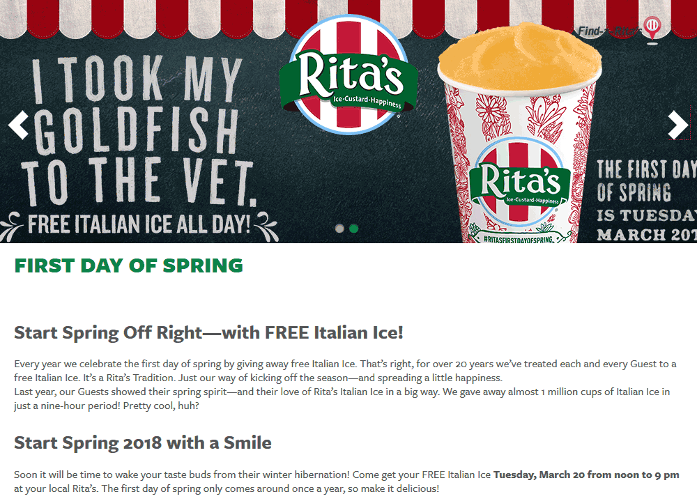 Ritas coupons & promo code for [April 2024]
