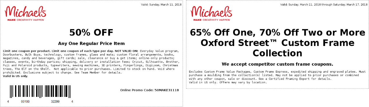 michaels framing coupon 70