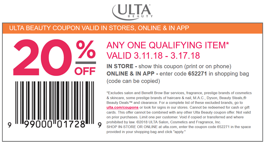 Ulta Beauty July 2020 Coupons and Promo Codes 🛒