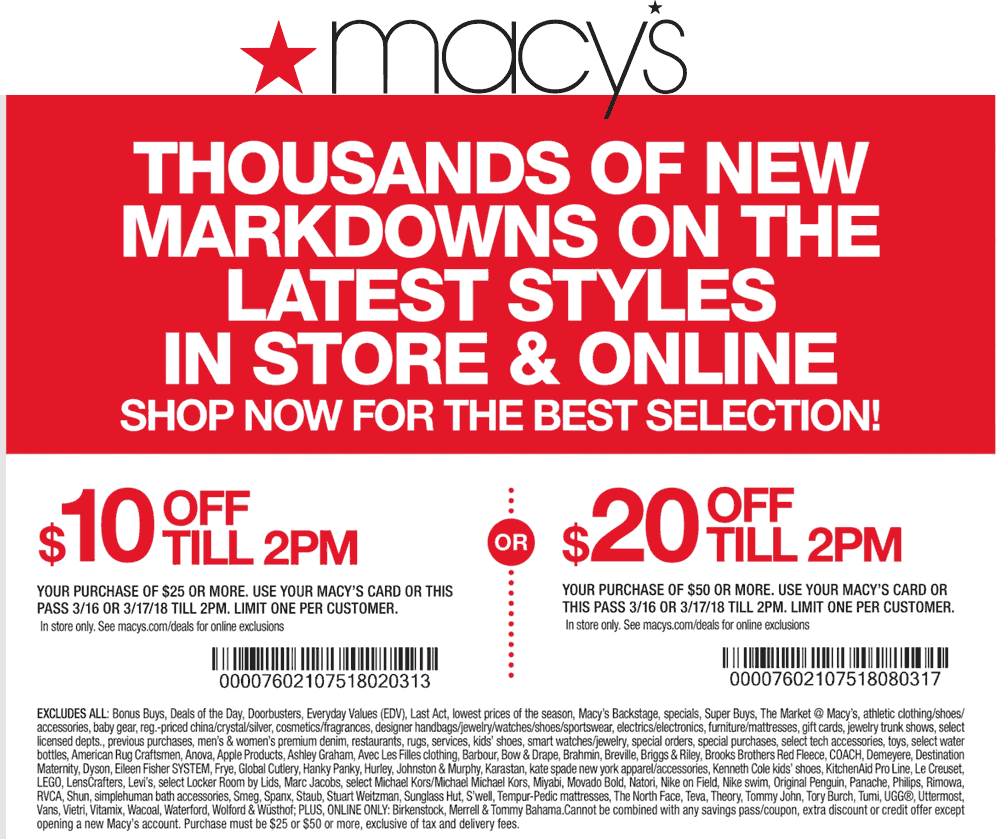 Macys June 2020 Coupons and Promo Codes
