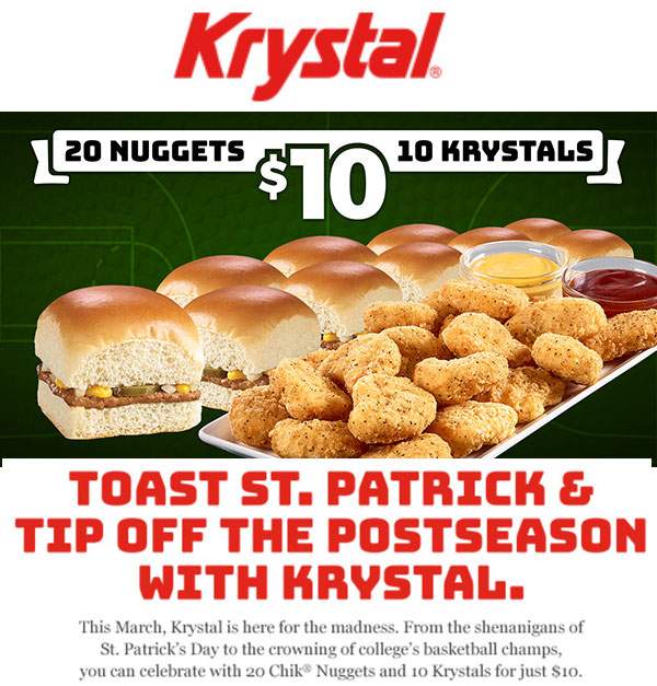 Krystal September 2020 Coupons and Promo Codes 🛒