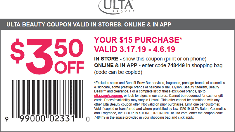 Ulta coupons & promo code for [May 2022]