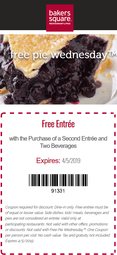 Bakers Square coupons & promo code for [October 2022]