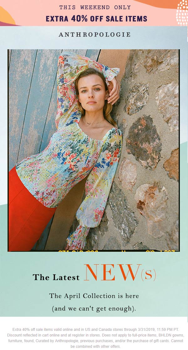 Anthropologie coupons & promo code for [February 2023]