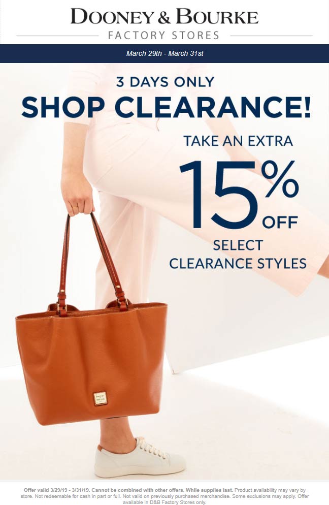Dooney & Bourke Factory coupons & promo code for [May 2022]