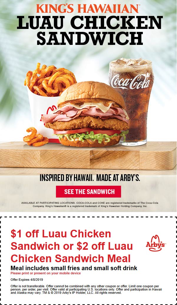 Arbys coupons & promo code for [January 2023]