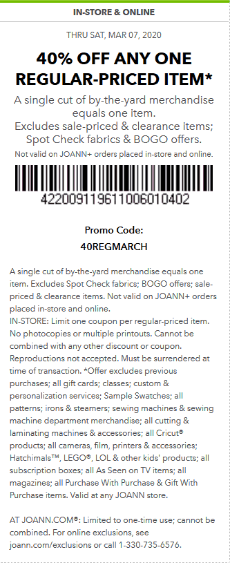Joann coupons & promo code for [October 2022]