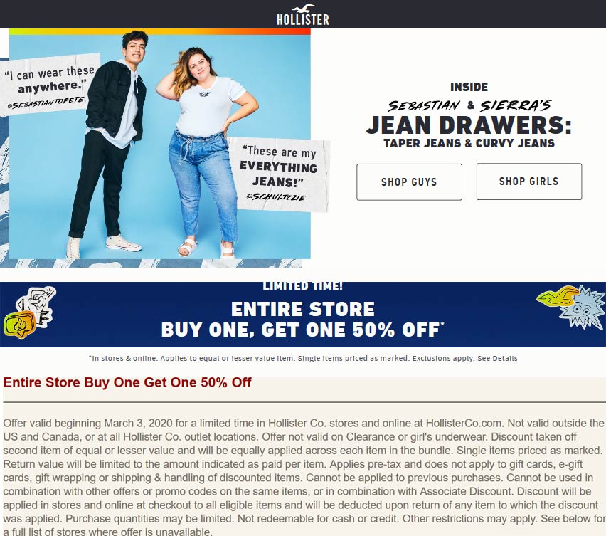 Hollister coupons & promo code for [January 2022]