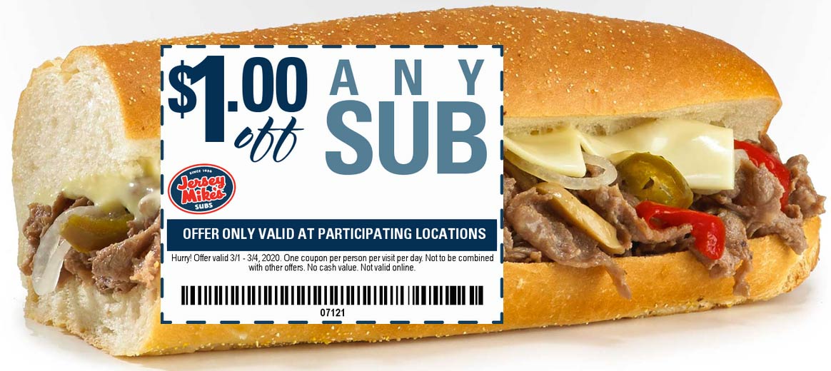 Jersey Mikes coupons & promo code for July 2025