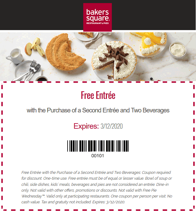 Bakers Square coupons & promo code for July 2025