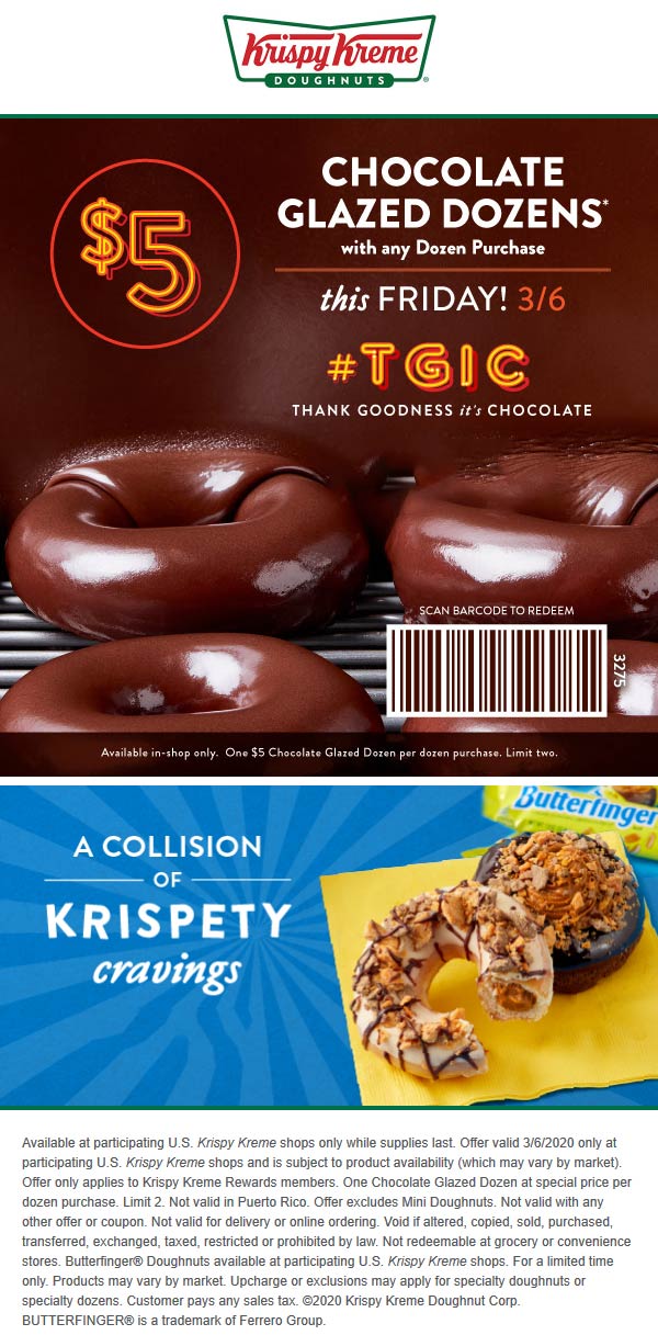 Krispy Kreme coupons & promo code for July 2025