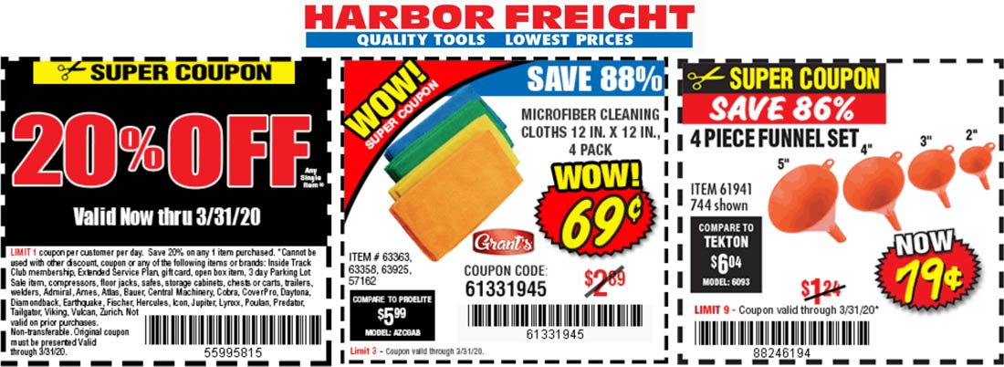 Harbor Freight coupons & promo code for July 2025