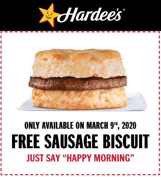 Hardees coupons & promo code for [January 2022]