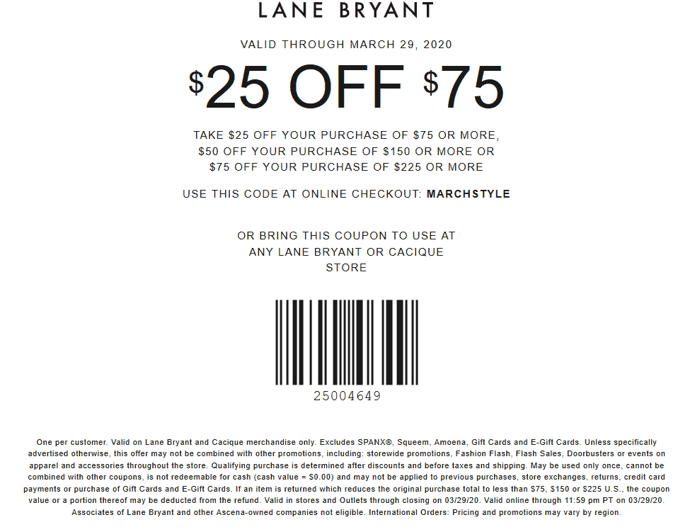 Lane Bryant coupons & promo code for [January 2022]