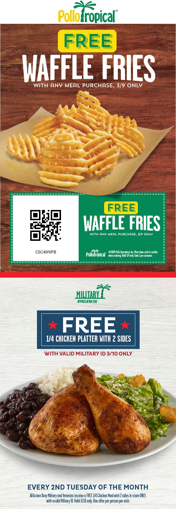 Pollo Tropical coupons & promo code for [January 2022]