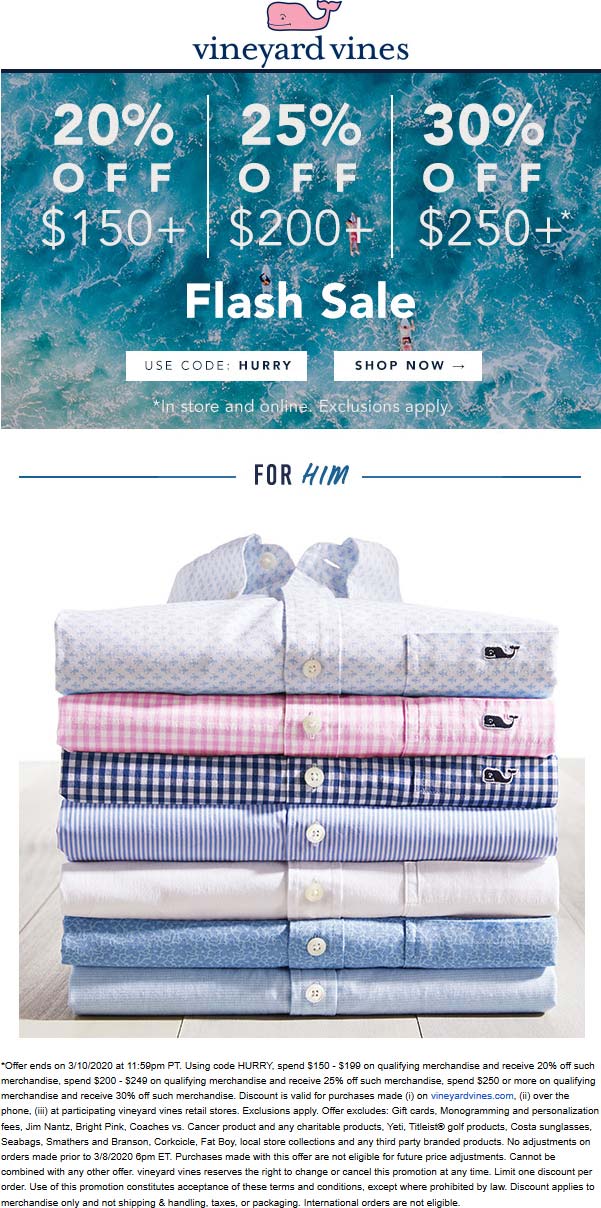 Vineyard Vines coupons & promo code for July 2025