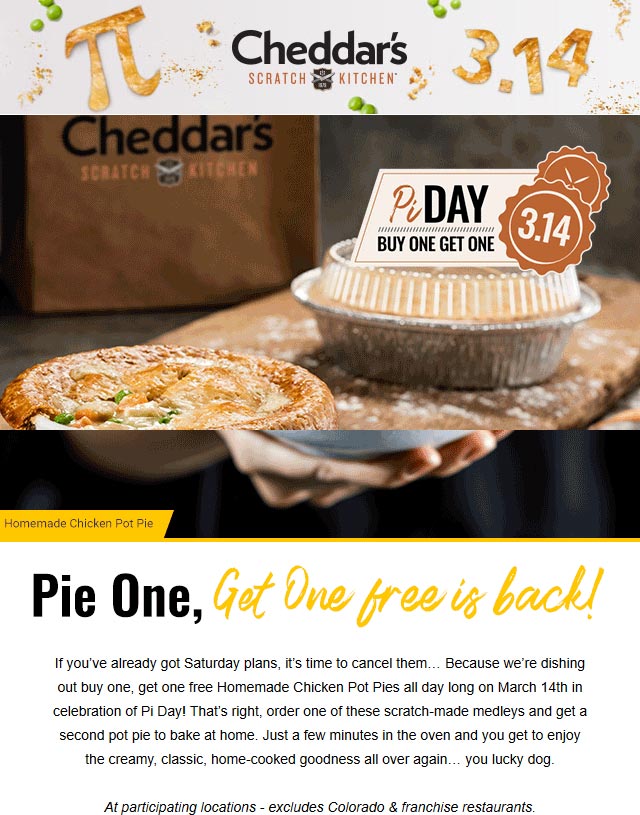 Cheddars coupons & promo code for June 2025
