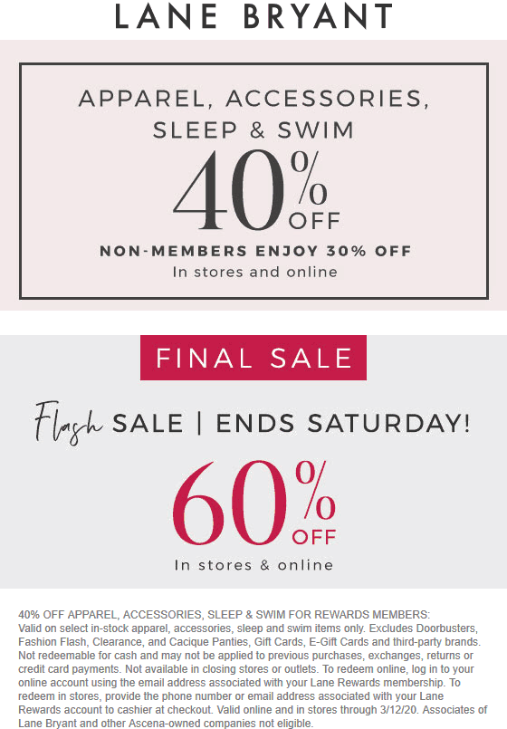 Lane Bryant coupons & promo code for July 2025