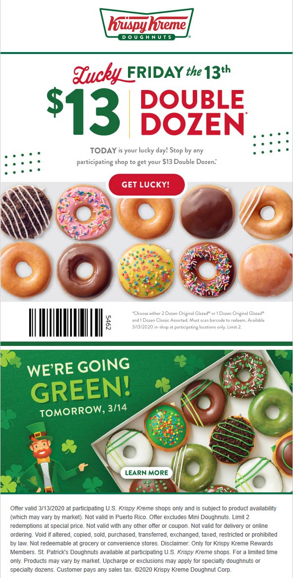 Krispy Kreme coupons & promo code for July 2025