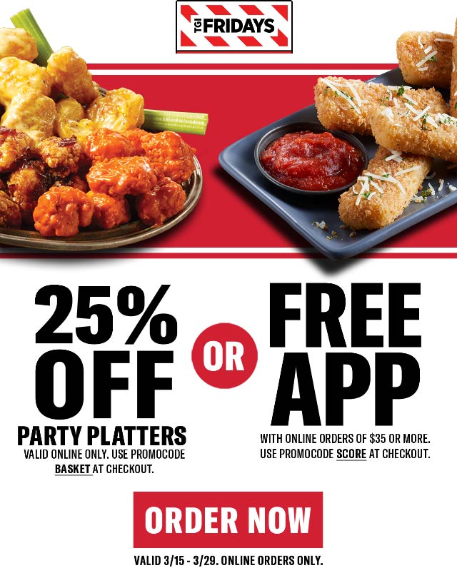 TGI Fridays coupons & promo code for July 2025