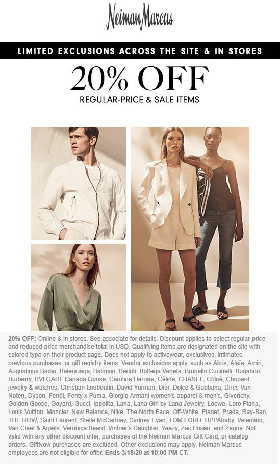 Neiman Marcus coupons & promo code for July 2025