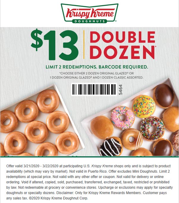 Krispy Kreme coupons & promo code for July 2025