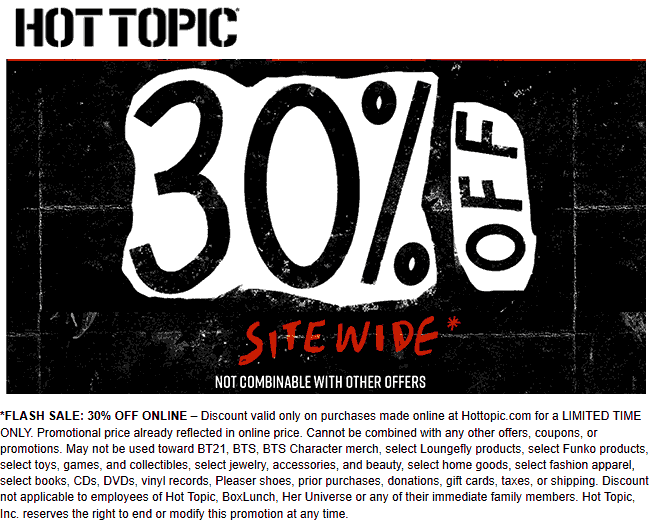 Hot Topic coupons & promo code for [June 2022]